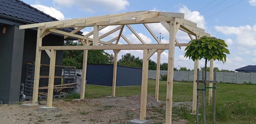 Altany, wiaty, zadaszenia z drewna