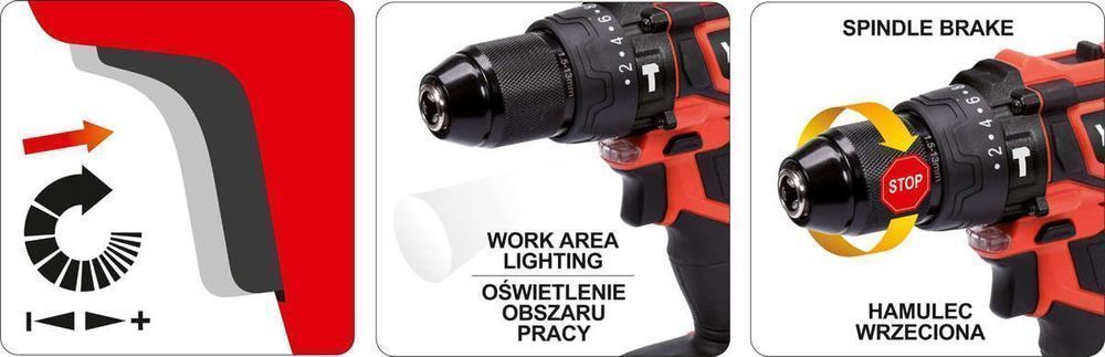 Wkrętarka Bezszczotkowa 18V Z Udarem Bez Akumulatora