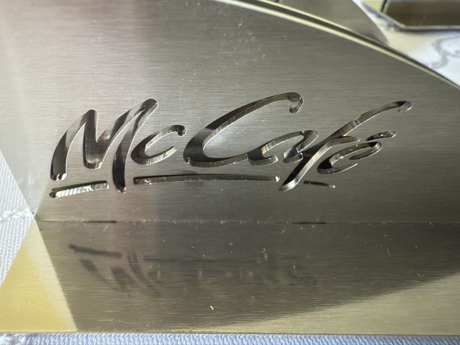 Stojaki Metalowe Gastronomiczne McCafe na Ulotki, Menu , Numerki
