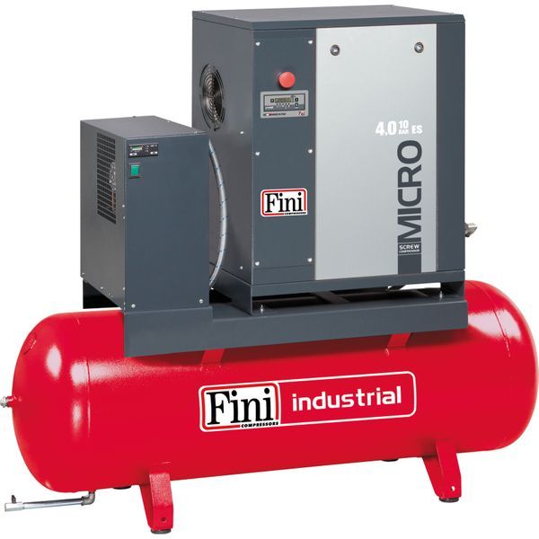 Compressor Parafuso FINI MICRO SE 4.0-10-200-ES 200 Litros com Secador
