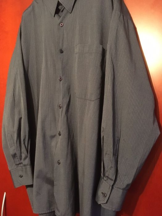 Granatowa koszula w paski Adam 50 176/182