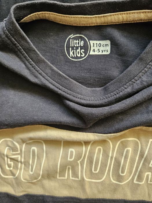 Bluzki z długim rękawem koszulki t-shirty zestaw 5 sztuk 110 sinsay