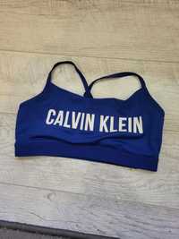 Granatowy biustonosz stanik sportowy Calvin Klein