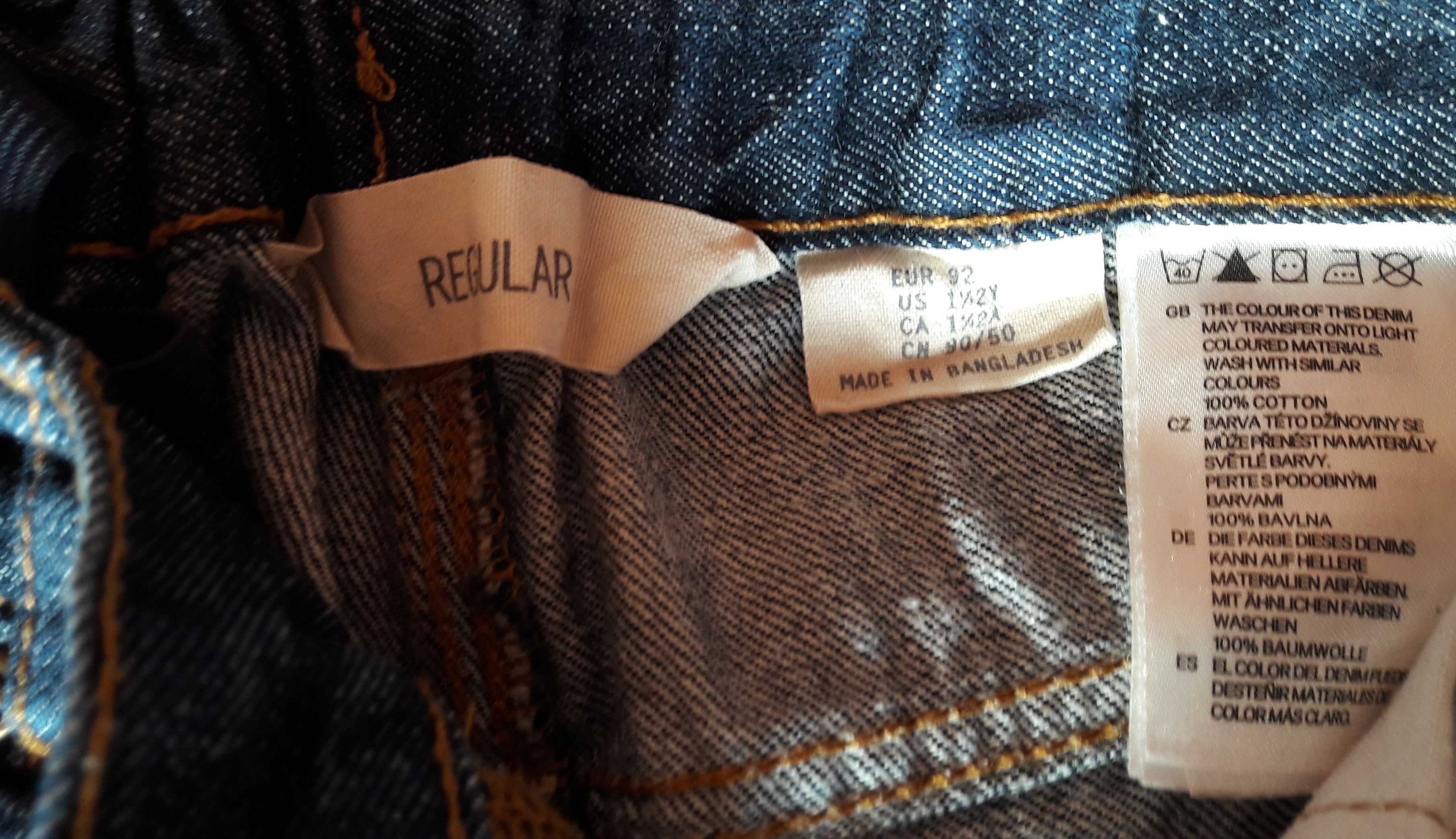 Sweterek chłopięcy Zara Baby 18-24,86cm i dżinsy H&M 1,5-2 lata,92cm