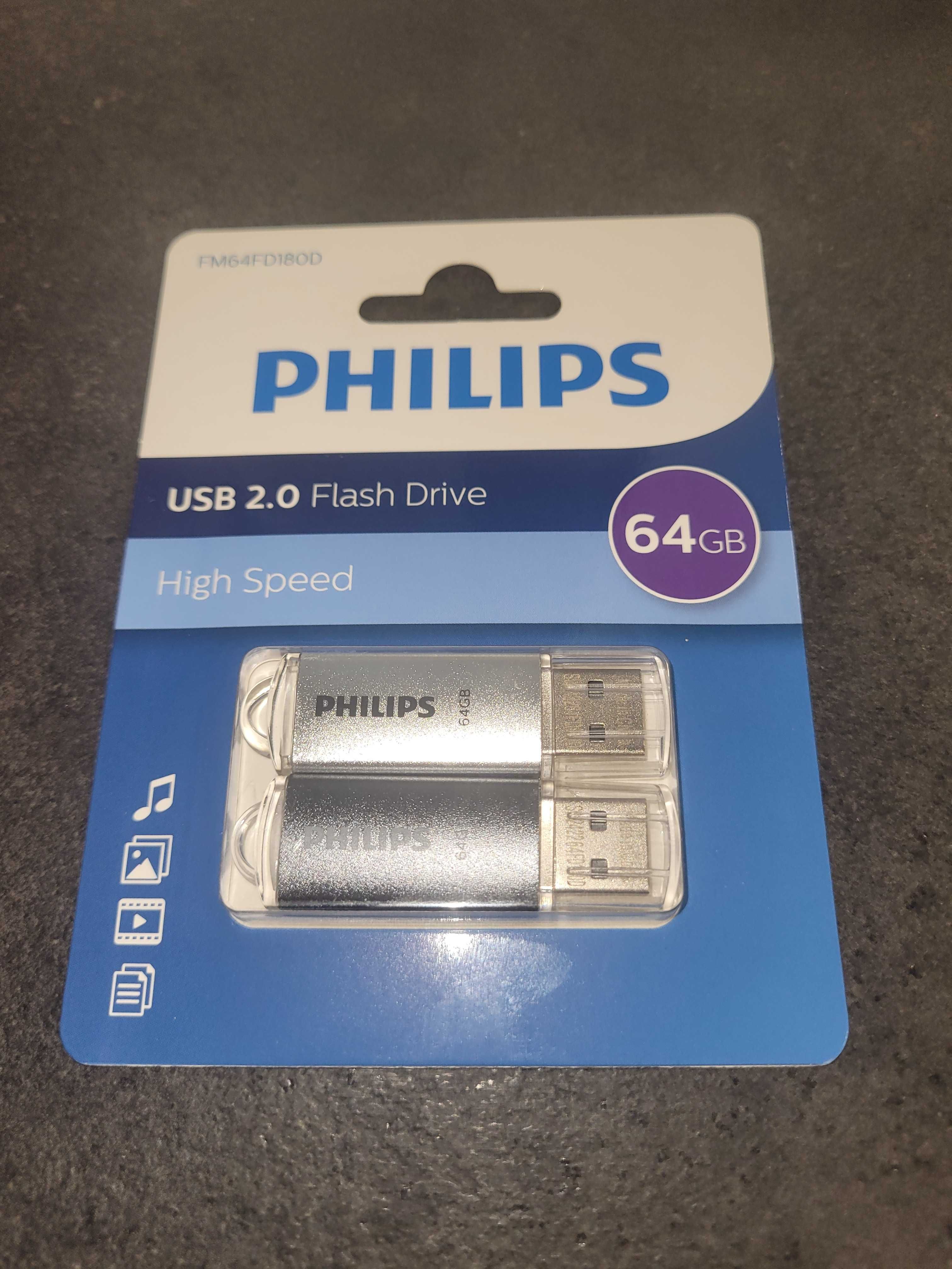 Pendrive Philips USB  64 GB x2szt