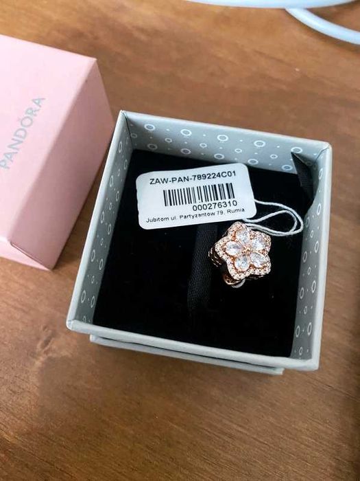 PANDORA Charms Lśniąca śnieżynka pave NOWA ALE S925 zawieszka kulka