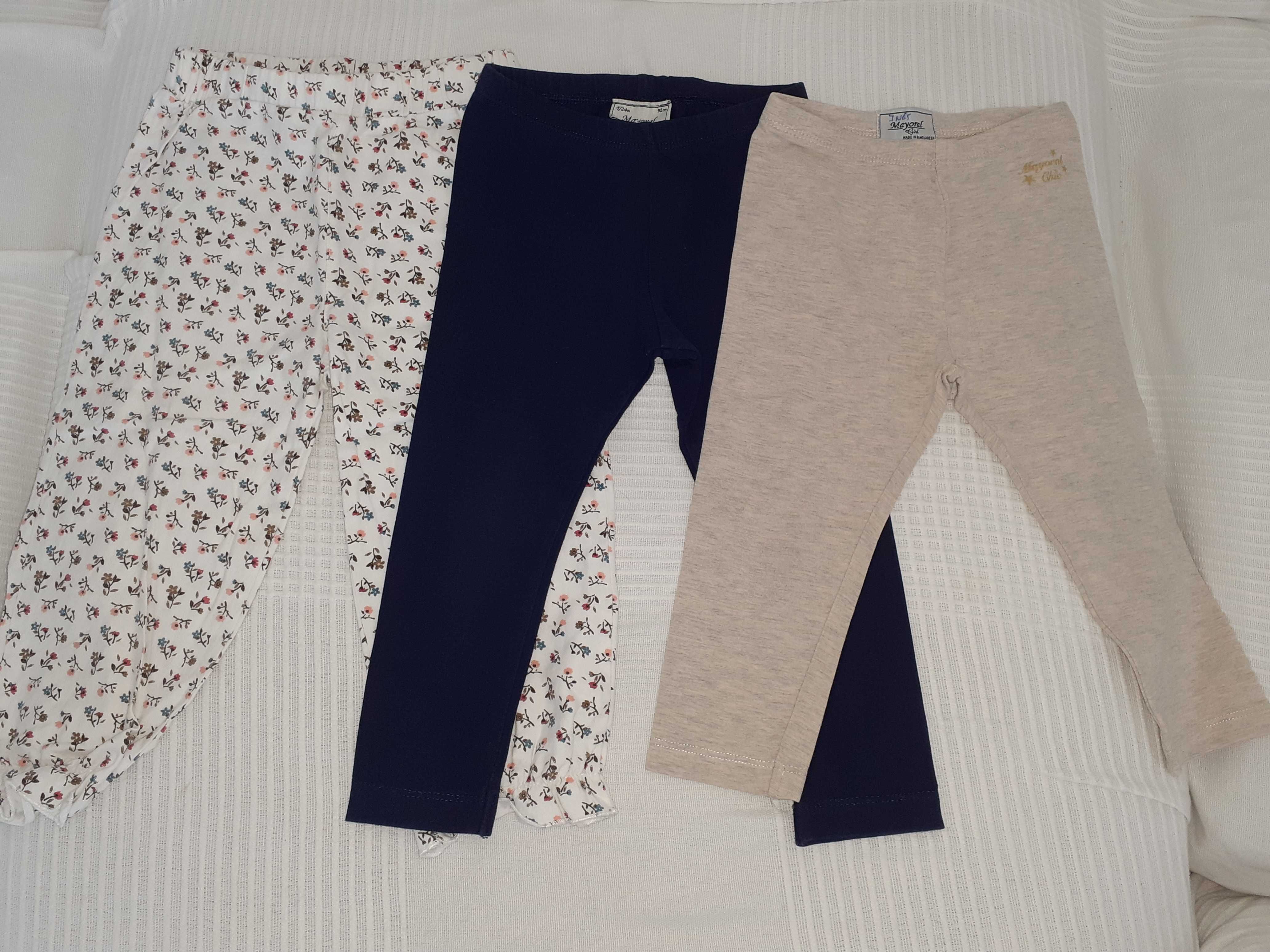 Calças leggings menina, 12 a 24 meses