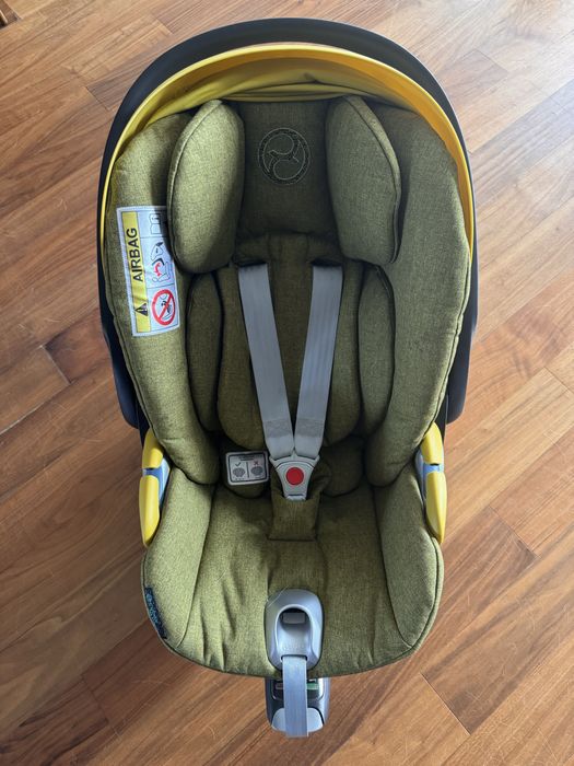Fotelik Cybex Cloud Z i size plus platinum mustard + baza
