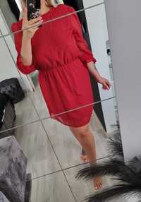 Czerwona sukienka xl