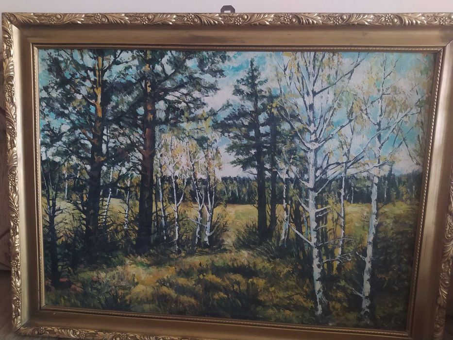 Obraz natura - brzozy z roku 1975 - zmiana ceny