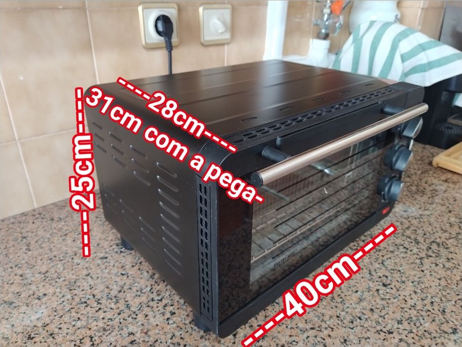 Mini forno elétrico Silvercrest casa quarto apartamento vivenda.