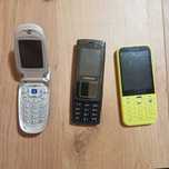 Stare  telefony komórkowe Nokia Samsung