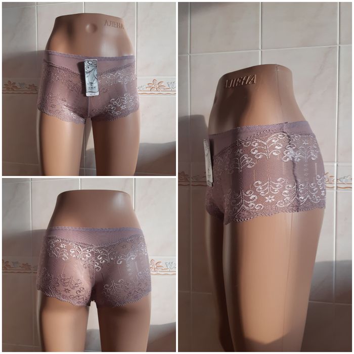 Трусы шорты гипюровые трусики жіночі