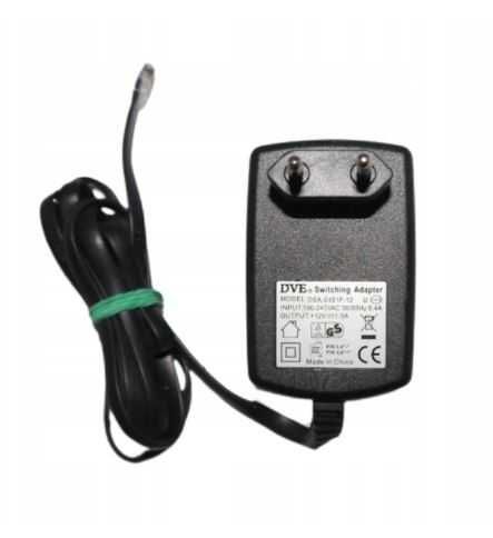 Zasilacz DVE 12V 1,5A RJ12 DSA-0151F-12 WTYCZKOWY RJ12