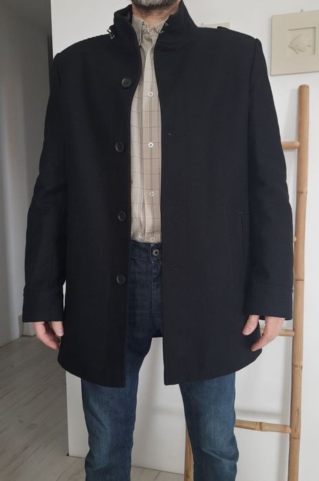 Płaszcz wełniany męski Lansier