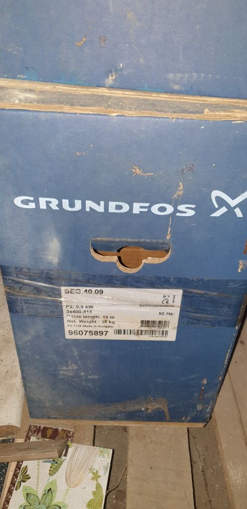 Фекальный насос GRUNDFOS SEG.40.09.2.50B ОРИГІНАЛ