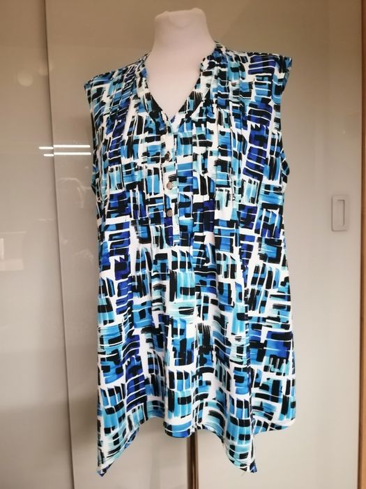 Bluzka niebieska duża bez rękawów XXL/44/16 Cocomo