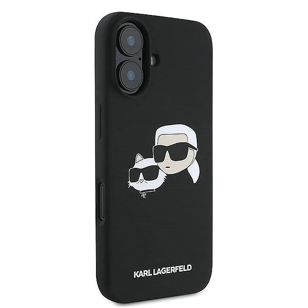 Etui Karl Lagerfeld Silicone nauble Heads Print MagSafe na iPhone 16 P