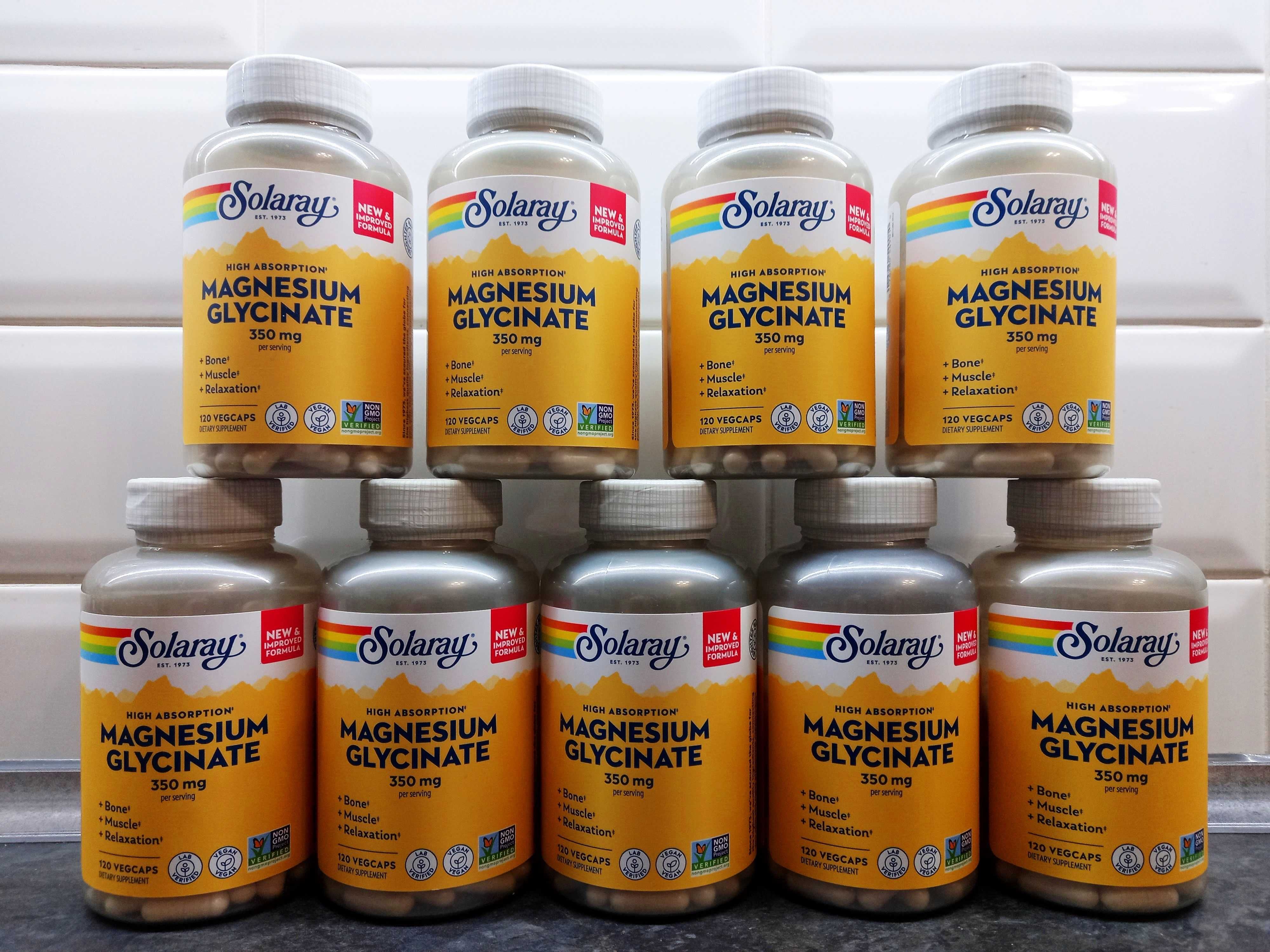 Solaray, Magnesium Glycinate 350 мг (120 капс.) магний глицинат магній