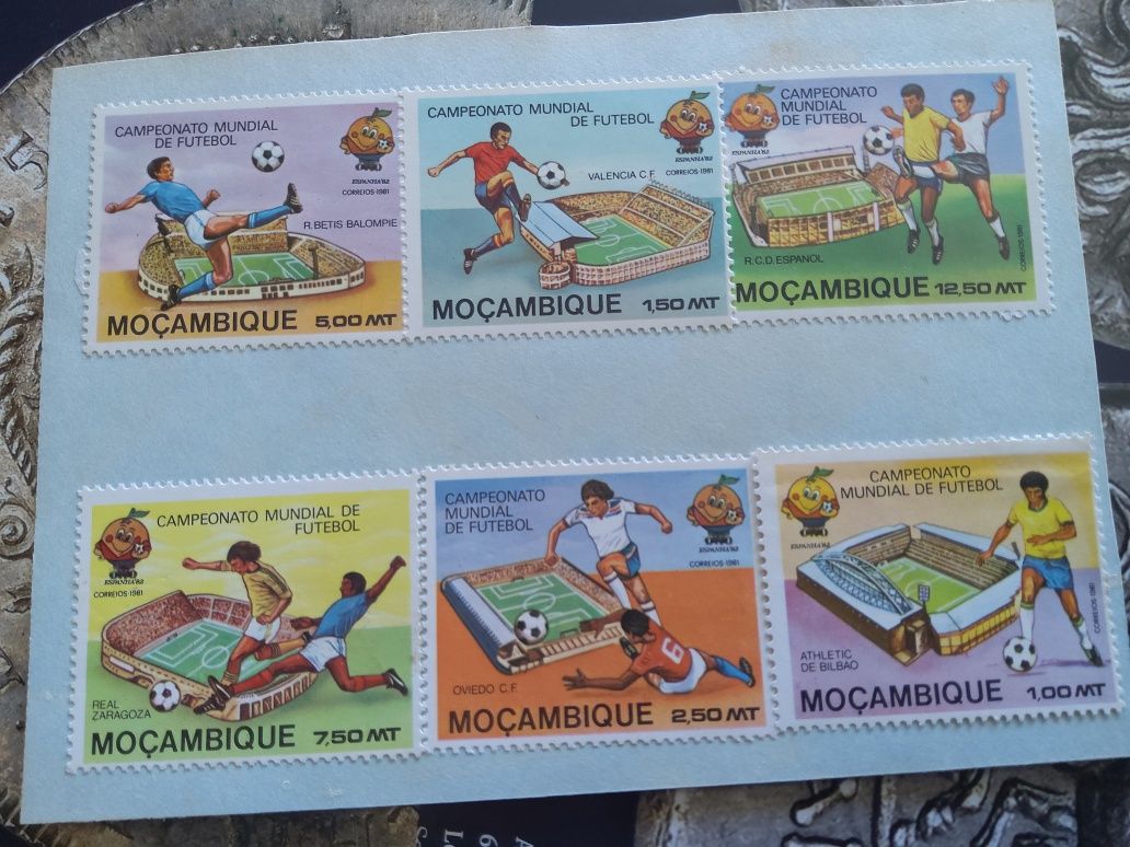 28424#Moçambique lote de 6 selos ( Campeonato Mundial Futebol 82)