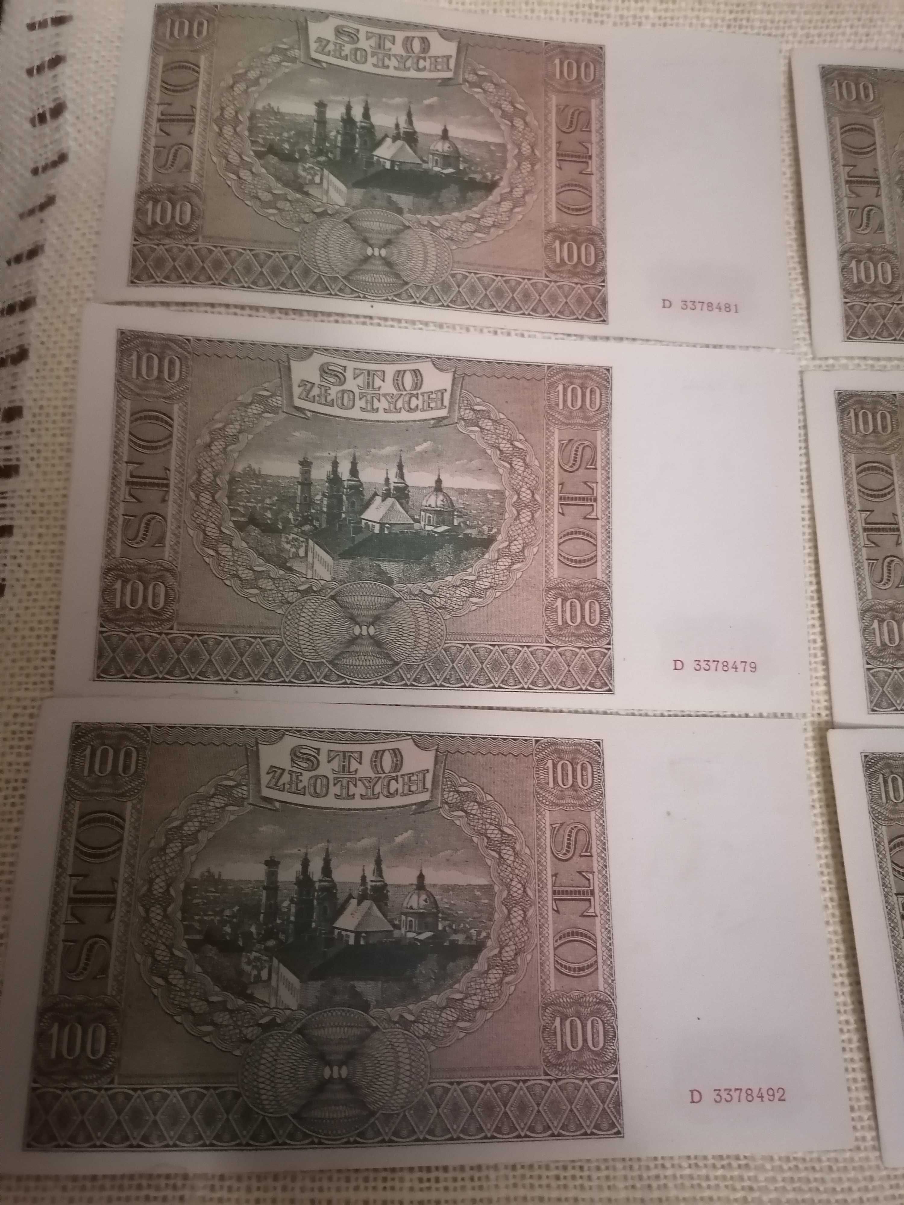 Pamiątki PRL banknoty 100zl