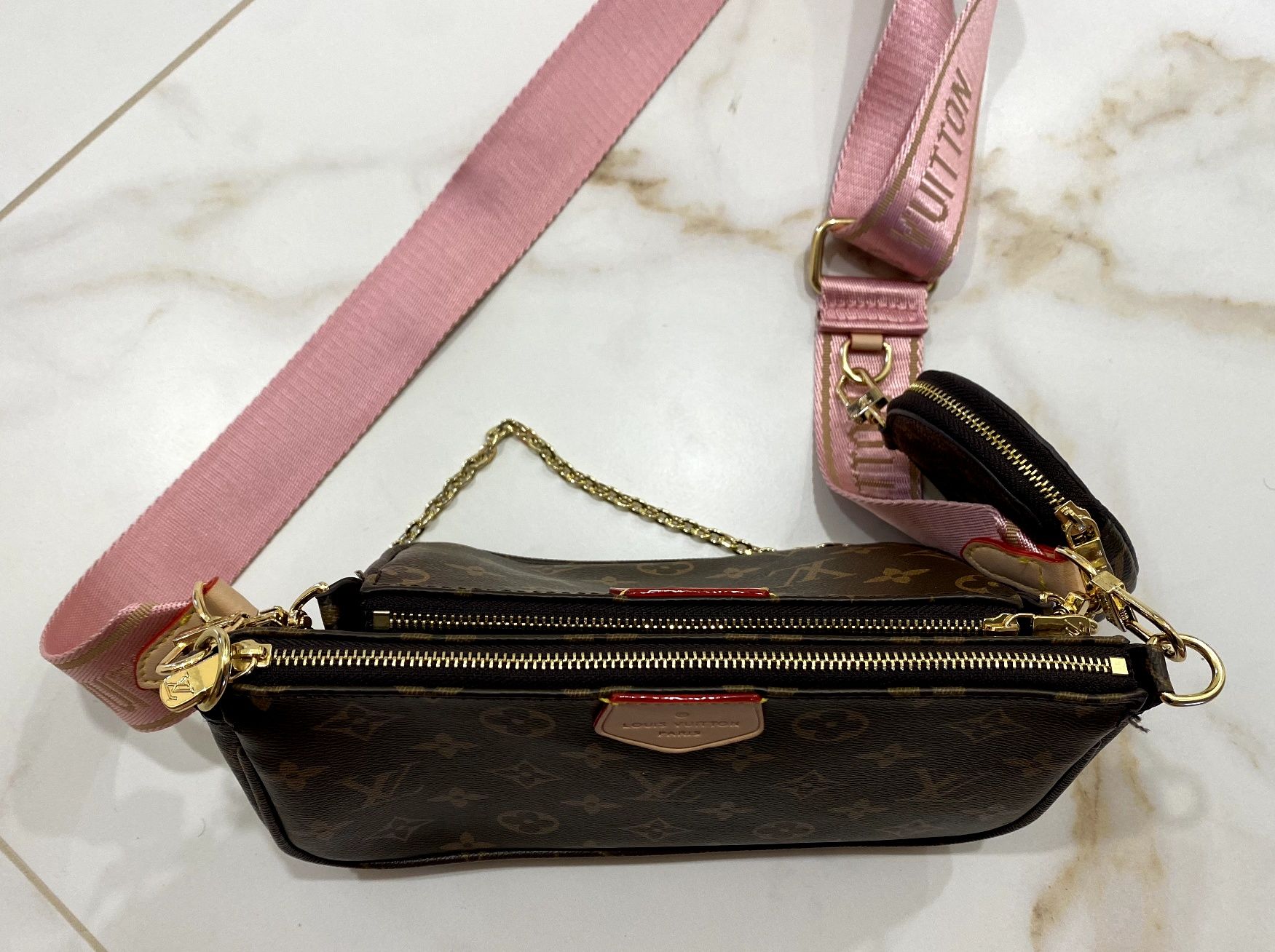 Сумка Louis Vuitton Multi Pochette луи виттон 3 в 1  через плече клатч
