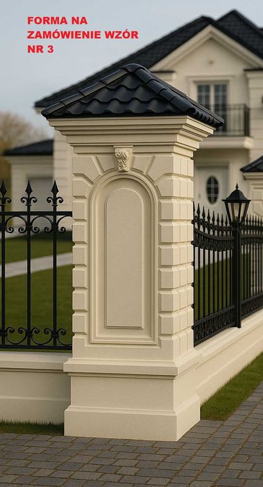 Słupy Betonowe Dworkowe,Słupki Stylowe,Sztukateria,Rezydencja Parkowa