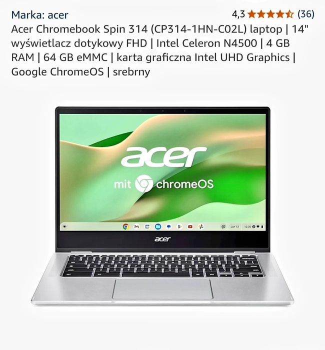 Chromebook Spin 314 Acer