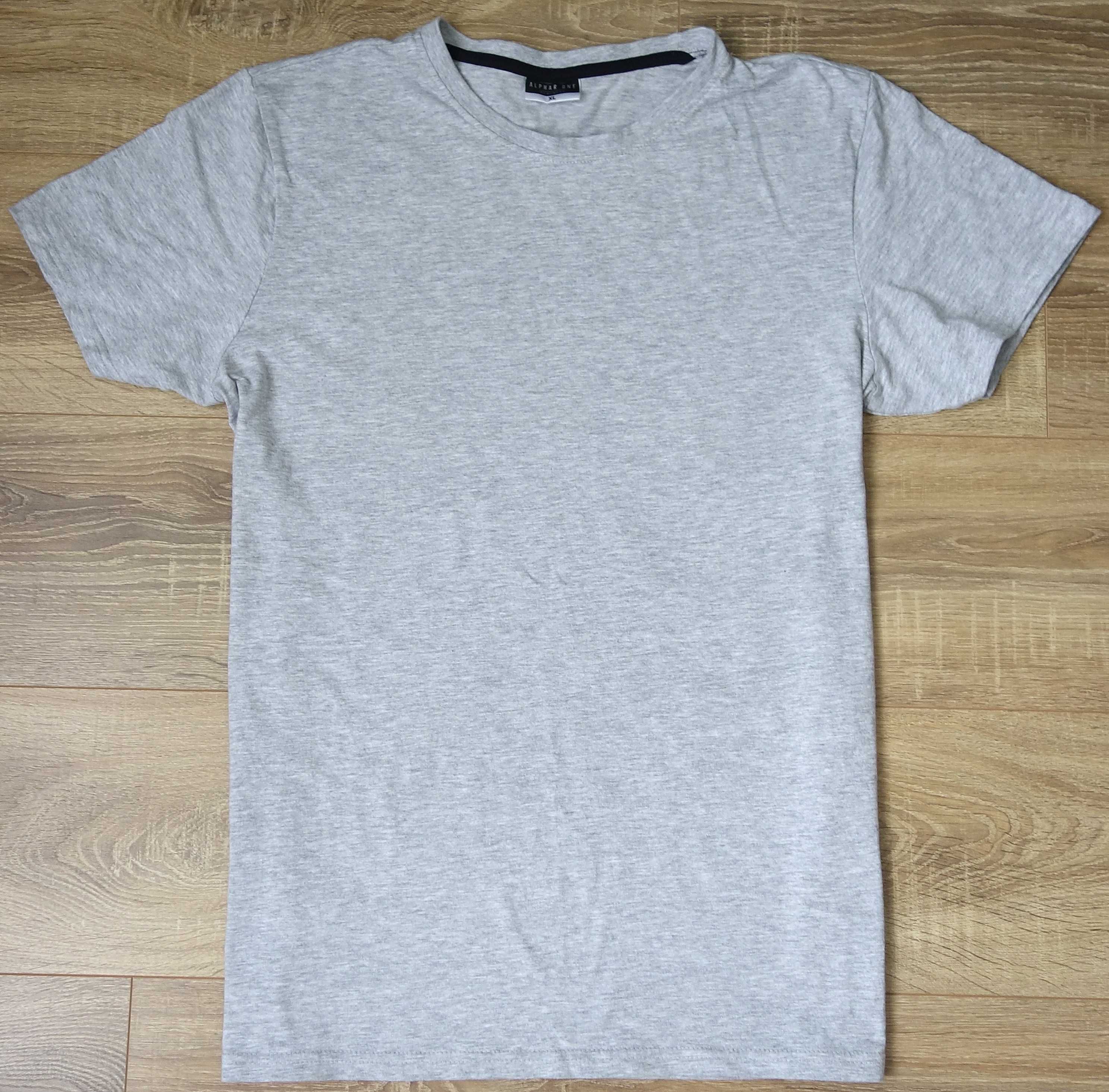T-shirt koszulka męska L/XL szara