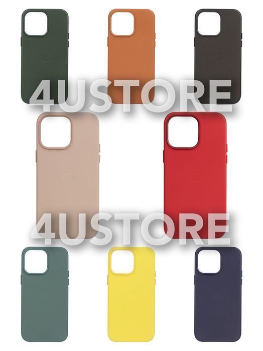 Чехол Leather Case Plus для iPhone 14 Pro кожаный качественный