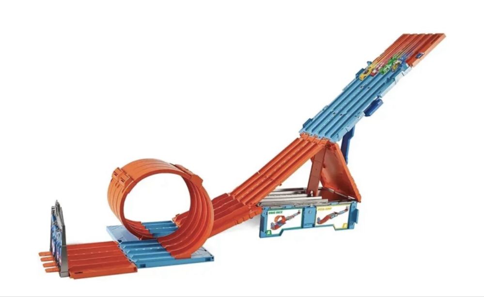 Трек Hot Wheels Трюки и Гонки Коробка Track System Builder FTH77