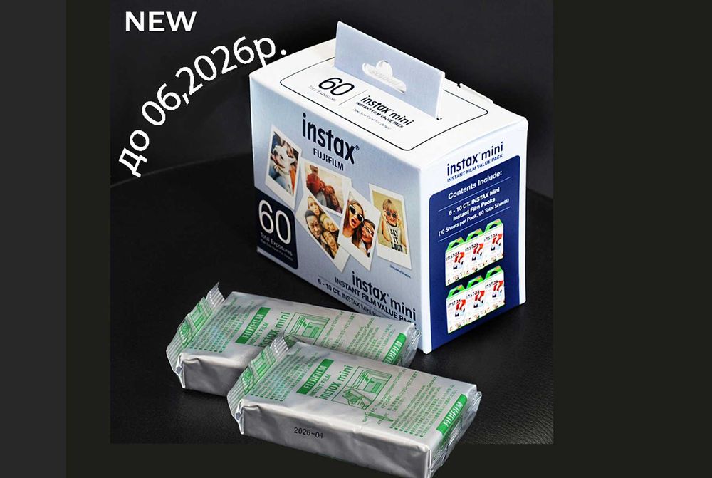 FUJI INSTAX mini film Made in Japan NEW до (03,2027р) 20 фото