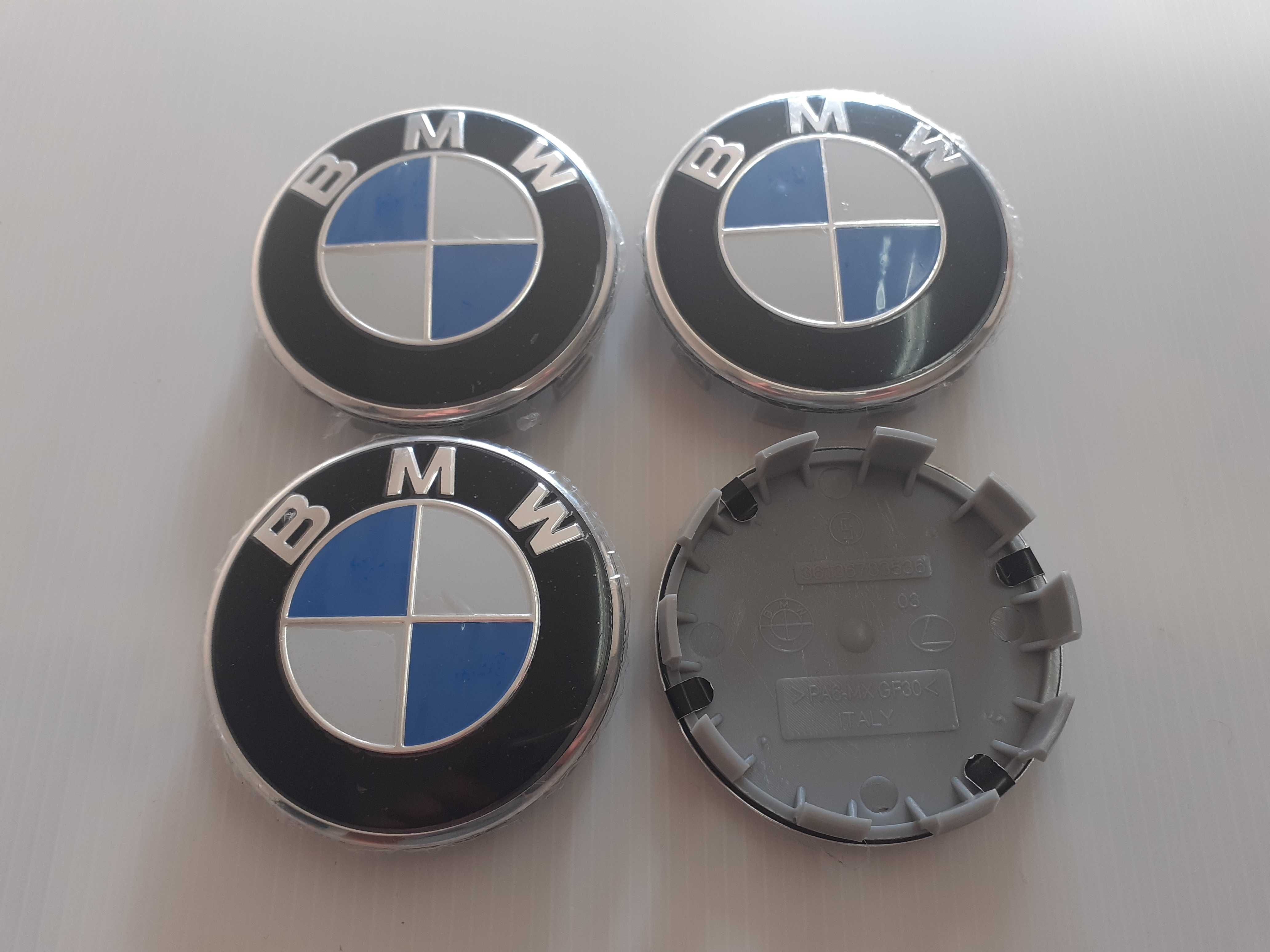 Centros/tampas de jante completos BMW com 56, 60, 65 e 68 mm