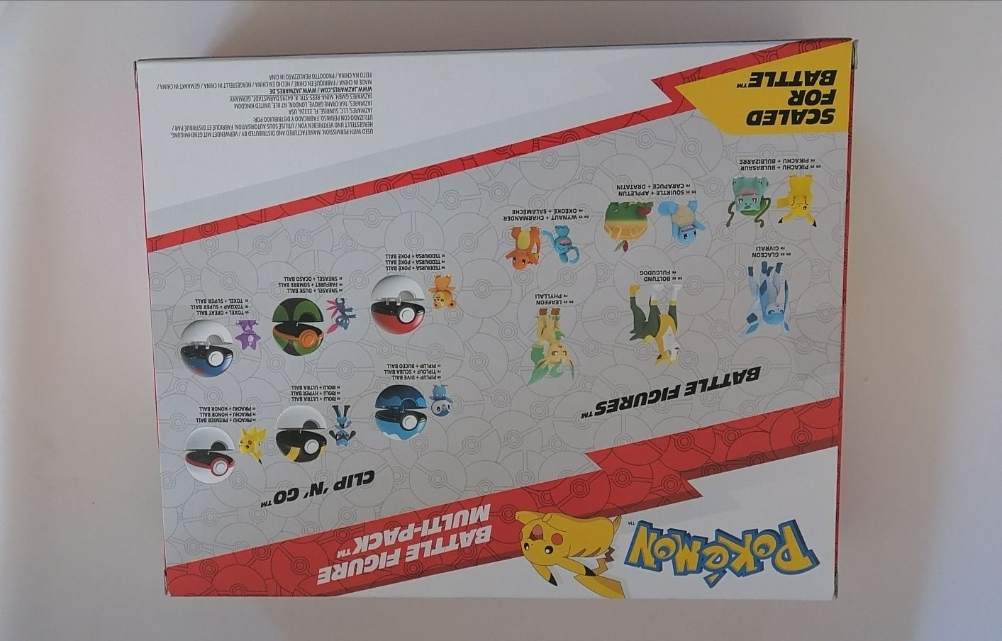 Zestaw 8 figurek Pokemon Battle Ready W7 Oryginalne promocja