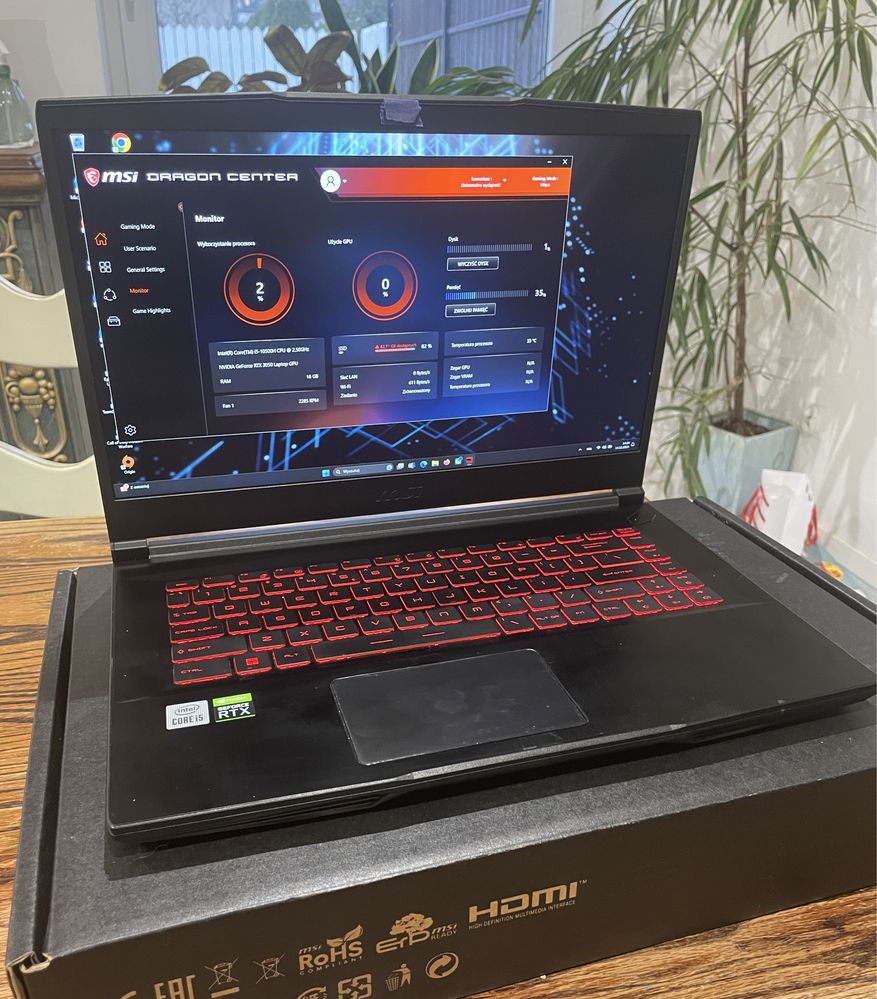 Laptop MSI GF63 Thin gaming