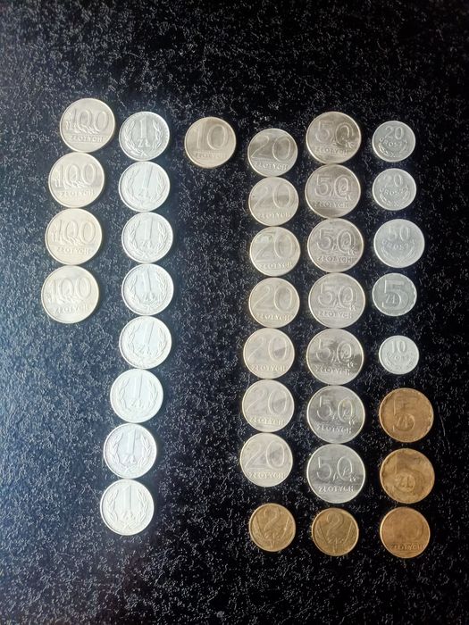 Kolekcja polskich starych monet z Prl