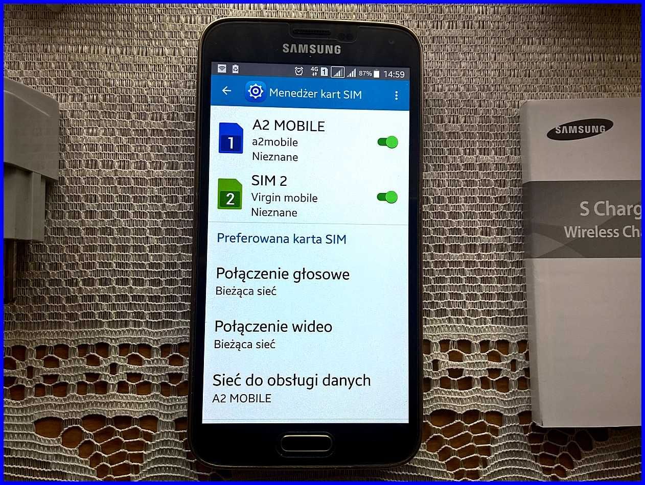 Samsung Galaxy S5 Duos Dual Sim LTE NFC 4K UHD 16MPx Etui S-View Cover