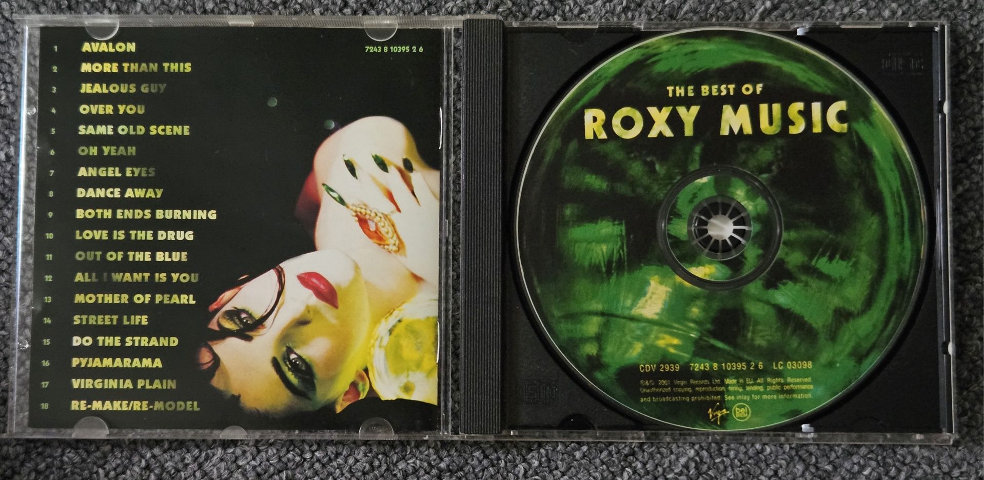 Roxy Music the Best of, heart still beating plyta cd