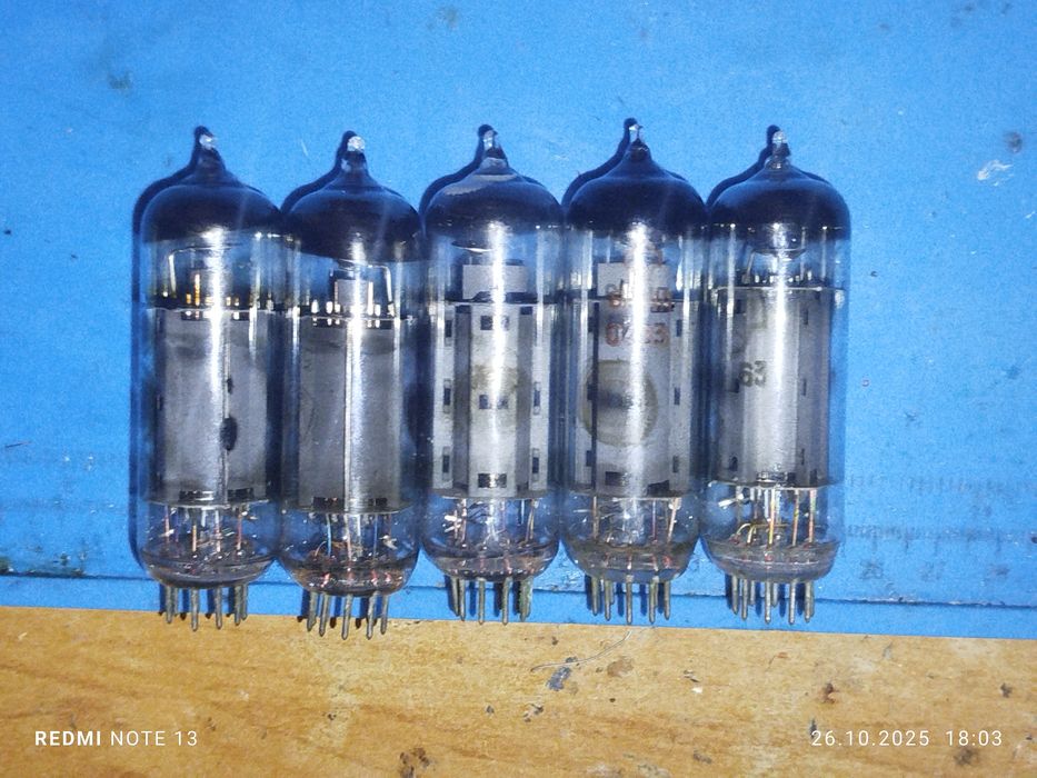 радиолампы 6п14п,5шт 83/63/78/79