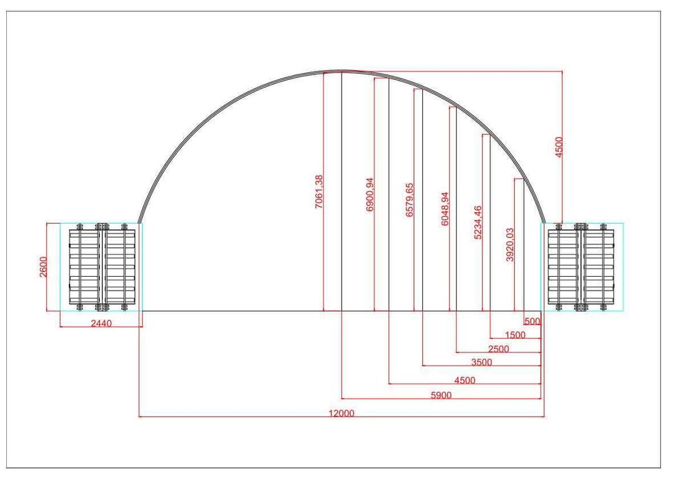 Hala kontenerowa 12x12m
