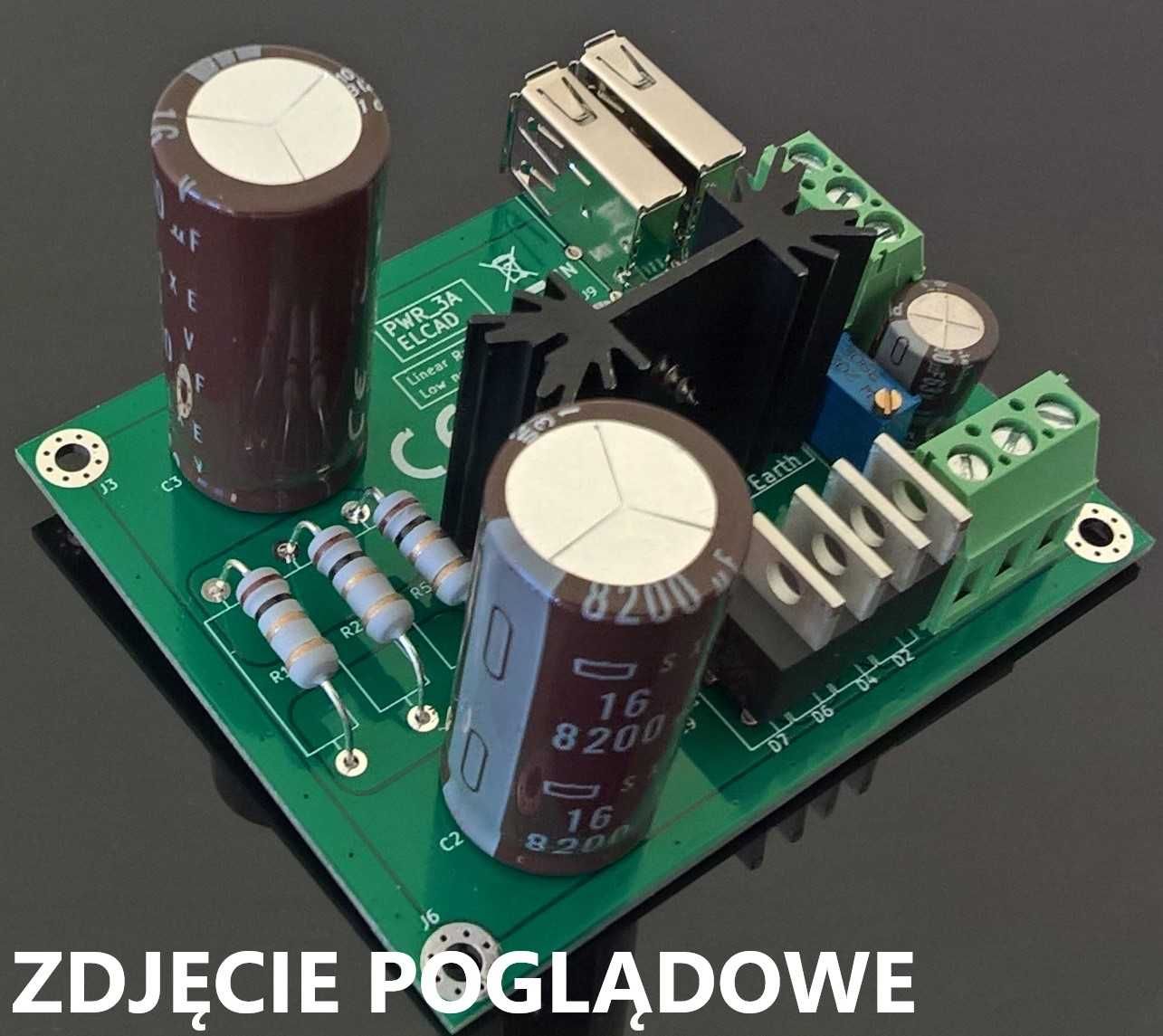 Płytka pcb - zasilacz liniowy niskoszumny LM317, LM350, LT1085