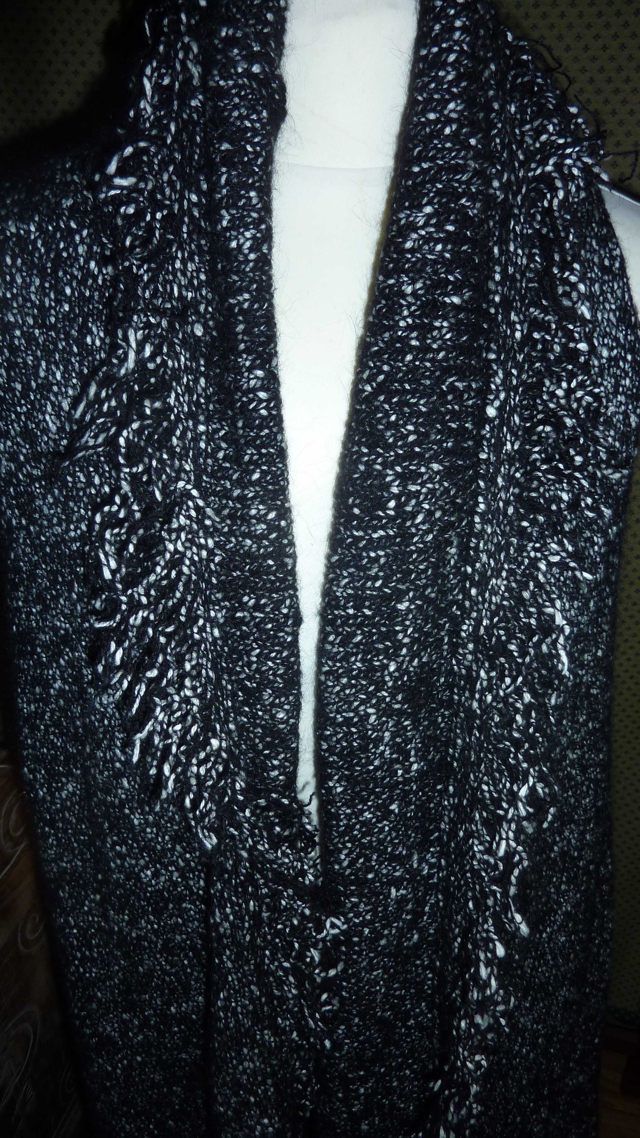 ZARA KNIT kamizelka narzutka ponczo r.M