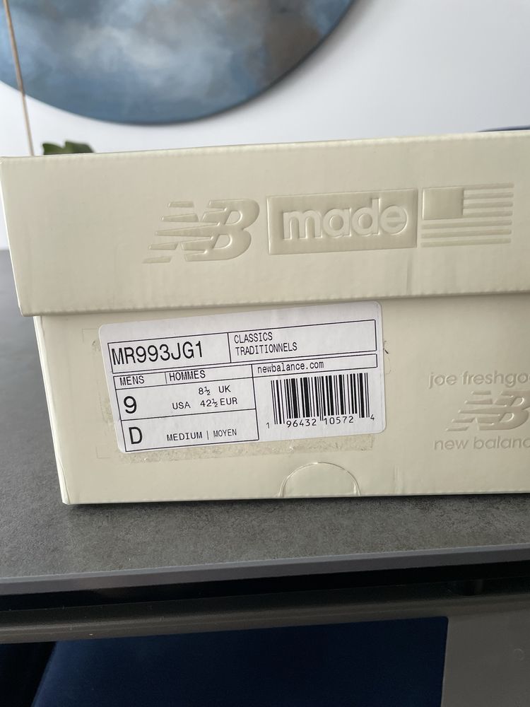 JFG X New Balance 993 "Performance Art" (Green) US 9