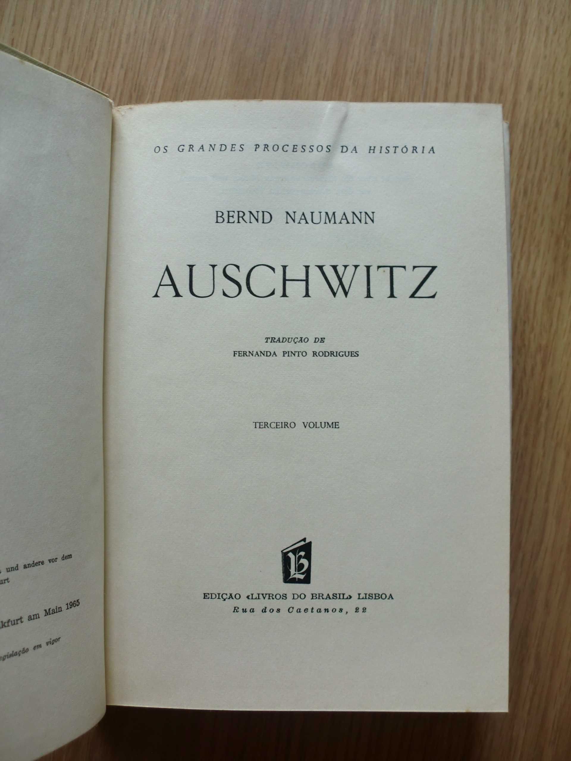 Auschwitz de Bernd Naumann - 3 Volumes