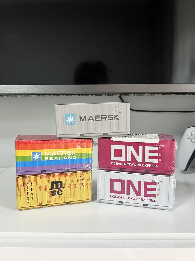 Металевий контейнер-органайзер MAERSK для столу, стиль індастріал