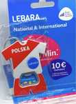 10x Lebara DE +49 Starter Karta SIM Card PrePaid Niemcy na start 6€