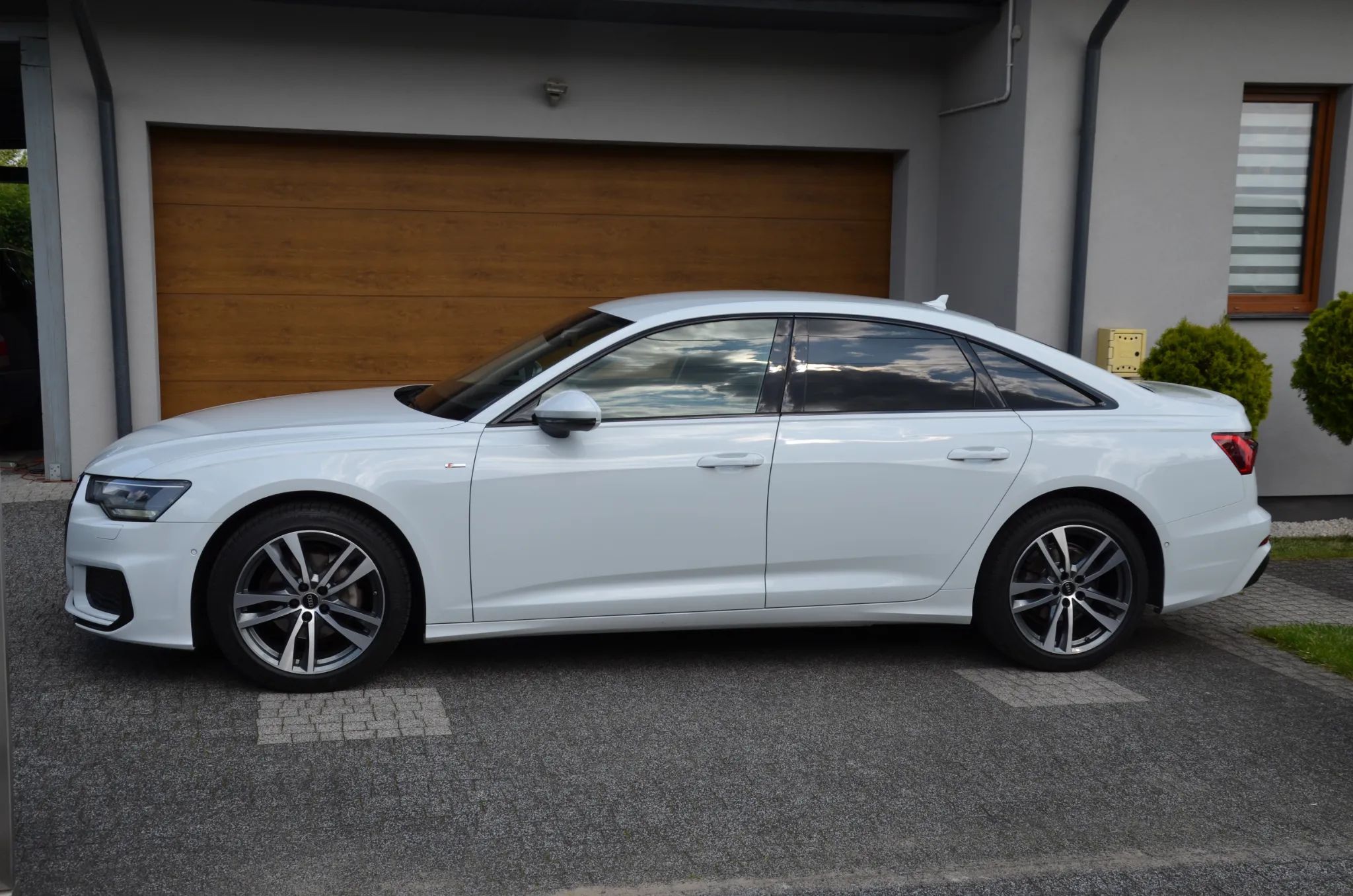 Audi A6 Salon PL, Q, Head-up, S-line, perła, Bang Olufsen, ACC