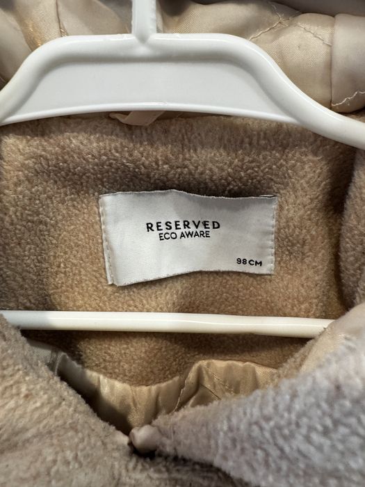 Ocieplany płaszczyk Reserved, rozmiar 98, unisex
