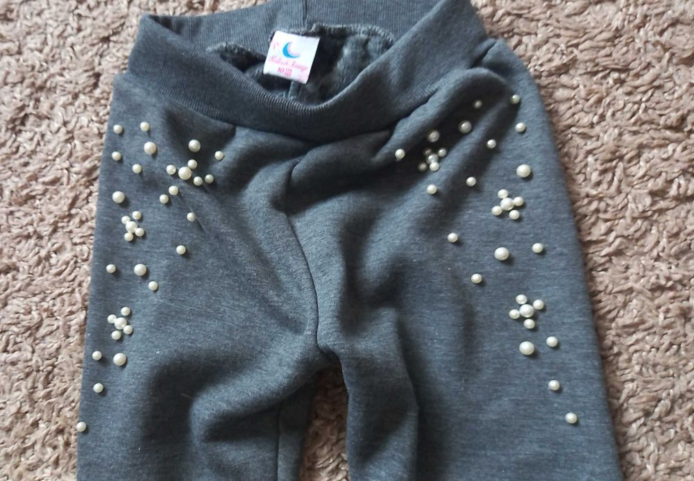 2 pary ocieplane spodnie 140