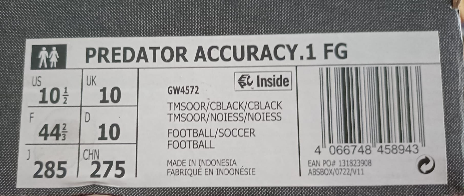 Chuteiras adidas Predator accuracy 1.fg